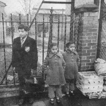 27 Southall children waiting to be bussed to school circa 1977