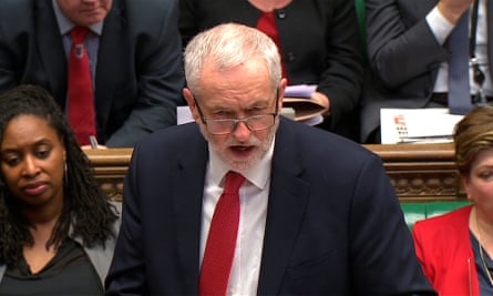 Jeremy Corbyn speaking in the Commons on Wednesday