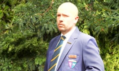 Tom Allen in 2024, wearing school uniform