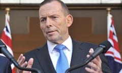 Then Australian prime minister Tony Abbott in 2015. Lachlan Murdoch has nominated him to Fox Corporation’s board of directors.