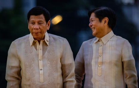 Rodrigo Duterte and Ferdinand ‘Bongbong’ Marcos Jr together in June 2022.