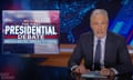 Jon Stewart on the presidential debate: ‘The one thing that we did prove tonight is that the Maga conspiracy theory about Biden’s upcoming debate performance was nonsense.’