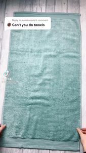 Hand towel folding