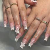 Long acrylic nails