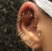 Ear piercing placement ideas