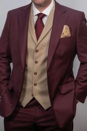 Burgundy Suit & Maroon Suit