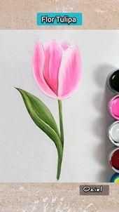 Pintura em tela flores, Como pintar