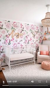 Baby girl nursery room