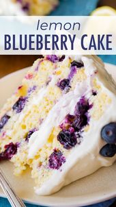 Blueberry lemon cake recipe