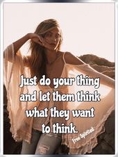 Let go of what people think