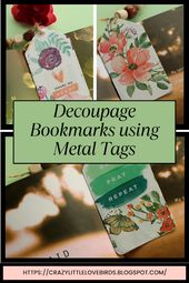 Handmade Bookmarks DIY