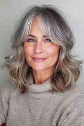 Hairstyles for Women Over 60 with Bangs