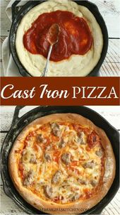 Cast iron pizza