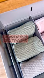 How to fold hand towels