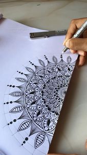 Mandala and zentangle design art