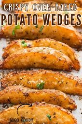 Potato wedges baked