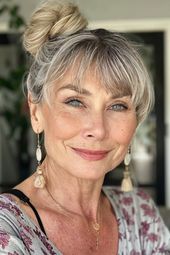 Hairstyles for Women Over 60 with Bangs