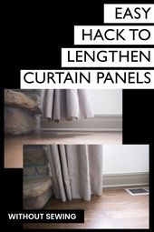 Extending short curtains