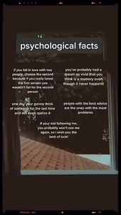 Psychology facts