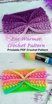 Crochet Ear Warmes, Cowls, Mittens, and Scarves