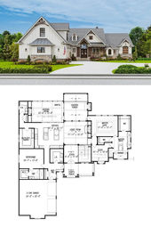 House Plans with a 4-Car Garage