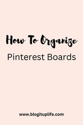 Pinterest Boards