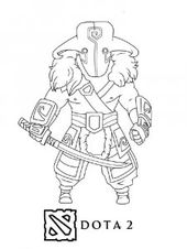 Dota 2 coloring pages