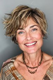 Short Hairstyles for Women Over 50 with Fine Hair