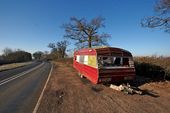 Abandoned caravans
