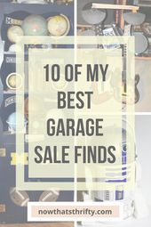 Garage Sale Finds & Thrift Store Finds