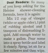 Cleaning tips