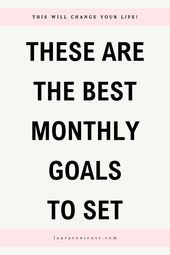 Good goals to have | Good goal ideas