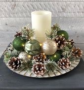 Christmas candle decorations
