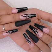 Coffin nails black