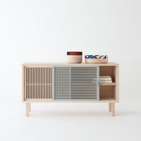 Colonel creates a sideboard inspired by Japonese tradition. Decoration and contemporary furniture in Paris.