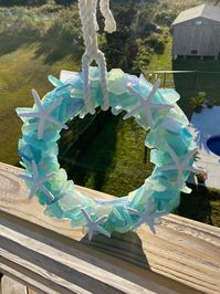 12d Sea Glass Wreath With Starfish | Etsy