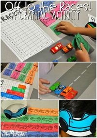 Graphing Activity:  Off to the Races- Students use data to build a bar graph and pictograph
