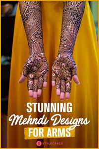 10 Stunning Mehndi Designs For Arms To Try In 2018 #Mehndi #mehendi #Designs
