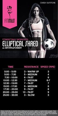 Elliptical workout