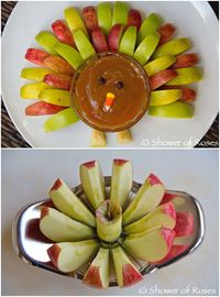 Party Food ● Caramel Apple Turkey. I'm going to try this again this year. I have a lot more recipes for dairy and soy free caramel.