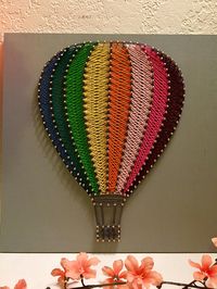 Hot Air Balloon String Art