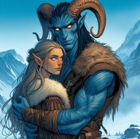 ice planet barbarians type couple (ai) #iceplanetbarbarians