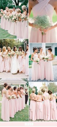 blush pink bridesmaid dresses for 2016 weddings