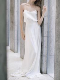 bridal skirt || satin bridal skirt || modern bride || simple bridal style || dan jones bridal