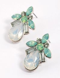 Teal Pear Symbol Cluster Stud Earrings - Lovisa