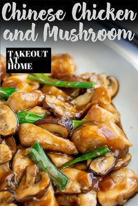 This classic Takeout Style Chinese Chicken and Mushrooms is so quick and easy to make at home you’ll forget where you put the takeout menu. Delicious, quick and easy! The chicken is cooked over high heat with mushrooms and green onions, then finished in a wonderful savory Chinese brown gravy. Serve it with fried rice or noodles or with stir-fried veggies for a family dinner that is quick and healthy. Plus get my tips for the most tender chicken ever just like your favorite takeaway.