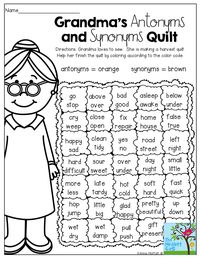 A FUN way to review antonyms and synonyms!