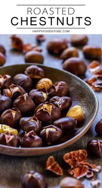 Roasted chestnuts in the oven are the ultimate winter snack. Useful information on how to prepare chestnuts, how to peel chestnuts as well as how to roast them included.