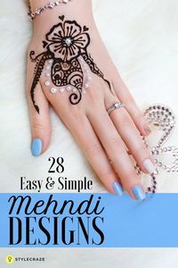 28 Easy And Simple Mehndi Designs That You Should Try In 2018 #mehndi #designs