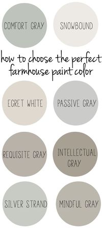 How to choose the perfect farmhouse style paint color.